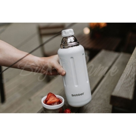 Термос BOBBER Flask 1 л цвет Iced Water (белый) фото 3