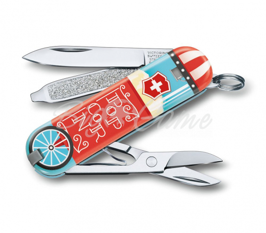 Нож VICTORINOX Classic LE2019 58мм 7 функций цв. Let it Pop фото 1