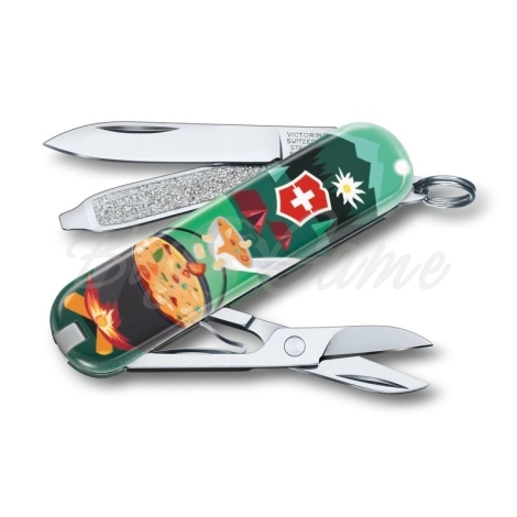 Нож VICTORINOX Classic LE2019 58мм 7 функций цв. Swiss mountain Dinner фото 1