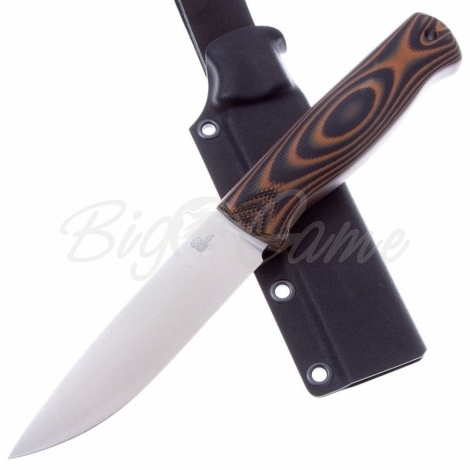 Нож OWL KNIFE Otus сталь N690 рукоять G10 черно-оранже фото 3