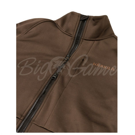 Куртка HARKILA Borr Hybrid Fleece цвет Slate Brown / Rustique Clay фото 3