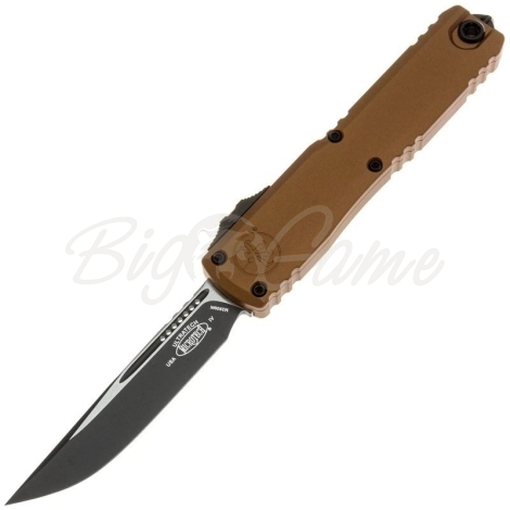 Нож складной автоматический MICROTECH Ultratech S/E Gen IV сталь M390MK рукоять Алюминий 6061-T6 цв. Коричневый фото 1