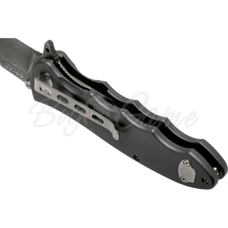 Нож складной BOKER Leopard-Damast III Collection дамасская сталь рукоять сплав AlMgSi1 цв. Черный фото 4