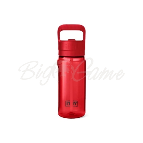 Бутылка YETI Yonder Straw Cap Bottle 600 (20 oz) цв. Rescue Red фото 3
