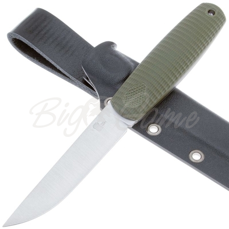 Нож с фиксированным клинком OWL KNIFE North-XS сталь Elmax рукоять G10 оливков фото 1