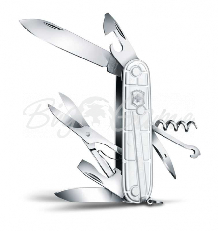 Нож VICTORINOX Climber 91мм 14 функций цв. серебристый полупрозрачный фото 1