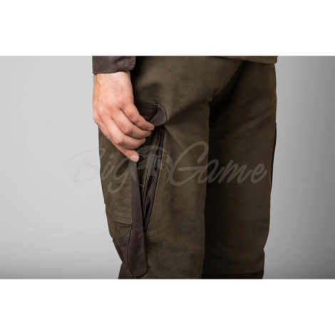 Брюки HARKILA Pro Hunter Leather Trousers цвет Willow green фото 6