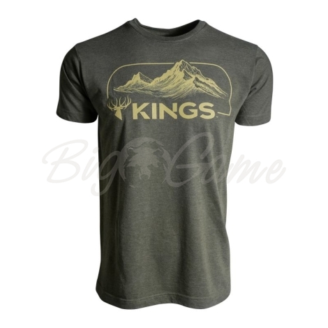 Футболка KING'S High Country Tee цвет Heather Military Green фото 1