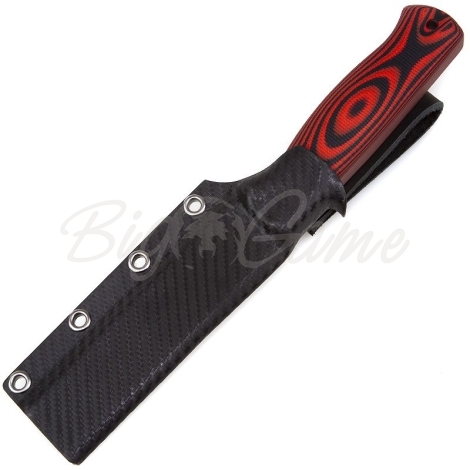 Нож OWL KNIFE Hoot сталь CPM S90V рукоять G10 черно-красная фото 2