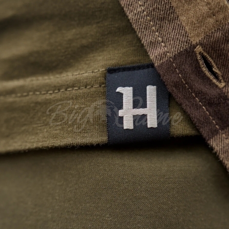 Футболка HARKILA H-logo S/S T-Shirt цвет Dark Olive фото 4