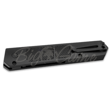 Нож автоматический BOKER Kwaiken Grip Auto Black сталь D2 черная рукоять алюминий черная фото 4