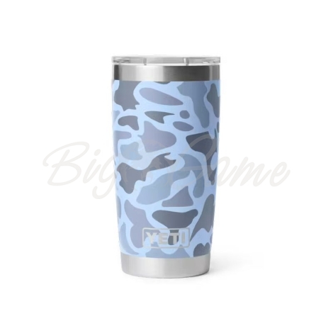 Термокружка YETI Rambler Tumbler w/Magslider 591 цвет Blue Camo фото 1