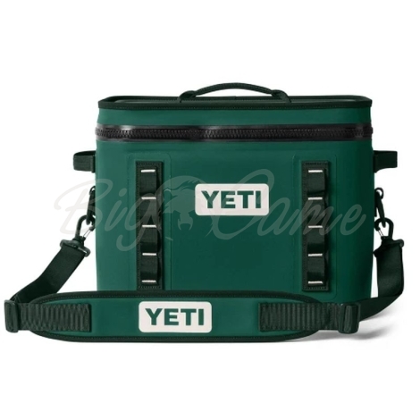 Сумка изотермическая YETI Hopper Flip 18 Soft Cooler цвет Black Forest Green фото 1