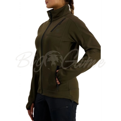 Толстовка ALASKA WS Juneau Powerfleece Jacket цвет Moss Brown фото 2