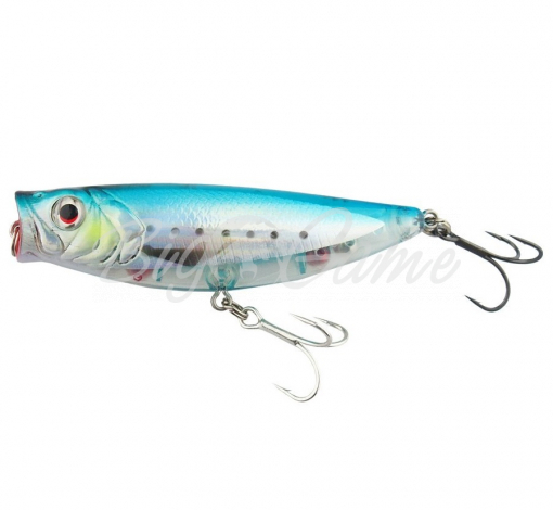 Воблер SAVAGE GEAR 3D Minnow Pop Walker F 6,6 см цв. Blue Silver фото 1