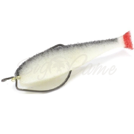 Поролоновая рыбка LEX Classic Fish 12 OF2 WBB (белое тело / черная спина / красный хвост) фото 1