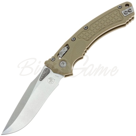 Нож складной полуавтоматический MICROTECH Amphibian Ram-Lok рукоять стеклотекстолит G10 цв. Бежевый фото 1