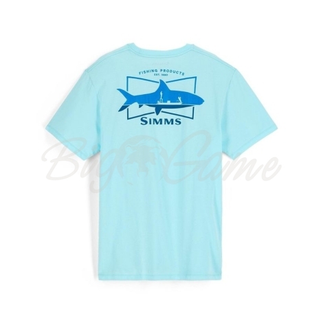 Футболка SIMMS Salty Sign T-Shirt цвет Sea Breeze фото 2