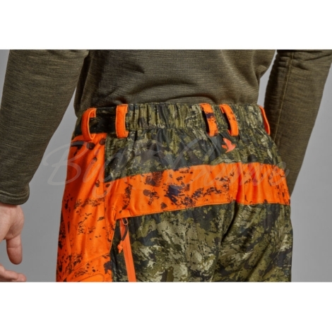 Брюки SEELAND Vantage trousers цвет InVis green / InVis orange blaze фото 3