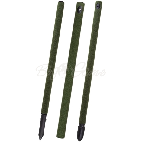 Карбоновый посох WAIDTOOL Jaggerstock Hunting Sticks 3 Parts With Fleece Overcoating цв. Oliva фото 1
