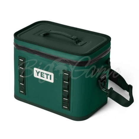 Сумка изотермическая YETI Hopper Flip 18 Soft Cooler цвет Black Forest Green фото 5