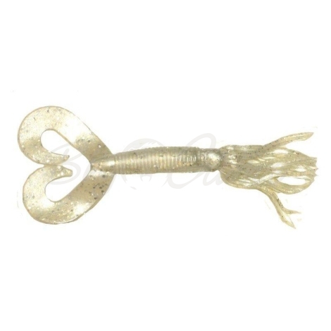 Твистер PRADCO YUM Gonzo Grub 12,5 см 5 (10 шт.) цв. pearl silver flake фото 1