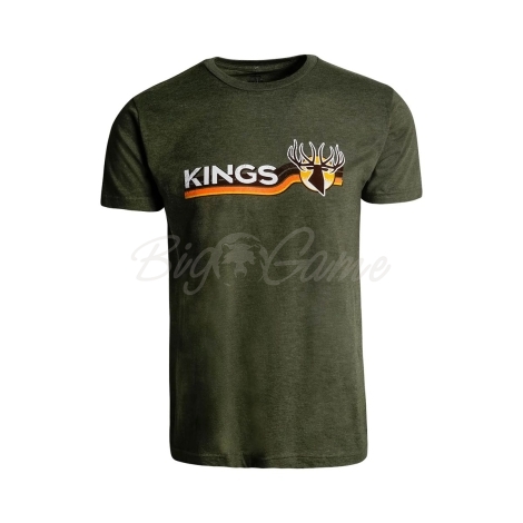 Футболка KING'S Elk Ribbon Tee цвет Heather Military Green фото 1