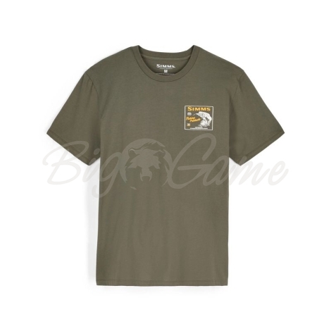 Футболка SIMMS Locals Bass Shop T-Shirt цвет Loden фото 1