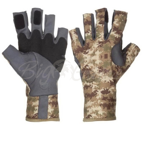 Перчатки BUFF Angler II Gloves цвет Pixels Desert фото 1