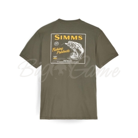 Футболка SIMMS Locals Bass Shop T-Shirt цвет Loden фото 2