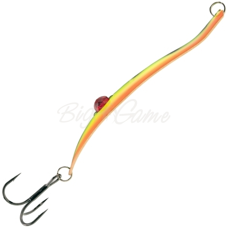 Блесна колеблющаяся KUUSAMO Professor 0 130/44 (бусинка) код цв. Tulitikeri, BL/GR/Fye/FR-C, UV  фото 4
