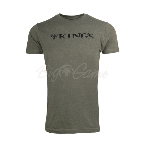 Футболка KING'S Horizontal Logo Tee цвет Heather Military Green фото 1