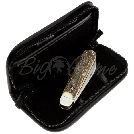 Нож складной полуавтоматический BOKER Jagdmesser Mono сталь CPM CruWear рукоять Рог оленя фото 3