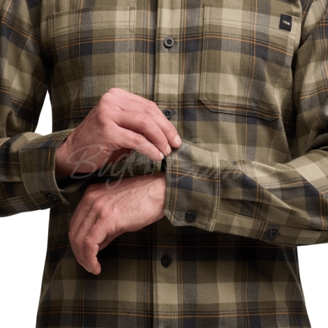 Рубашка SITKA Ashland Lt Wt Flannel Shirt цвет Oak Green Fall Plaid фото 5