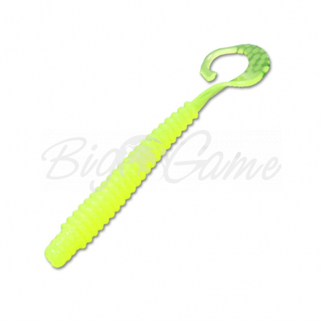 Твистер REINS G-Tail Saturn 4" (12 шт.) код цв. 106 Glow Chart фото 1