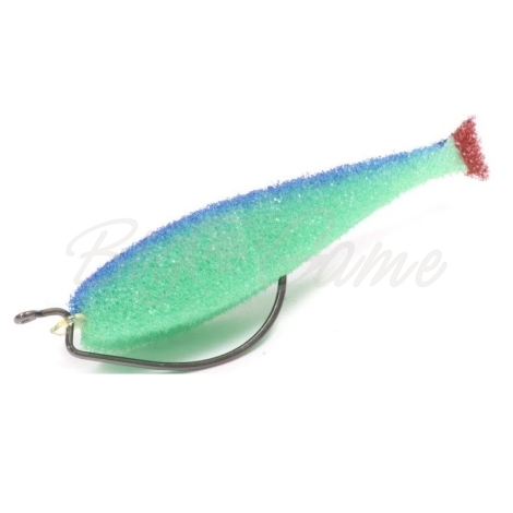 Поролоновая рыбка LEX Classic Fish 10 OF2 GBBLB (зеленое тело / синяя спина / красный хвост) фото 1