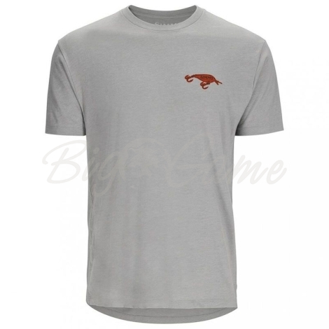 Футболка SIMMS Square Bill T-Shirt цвет Cinder Heather фото 1