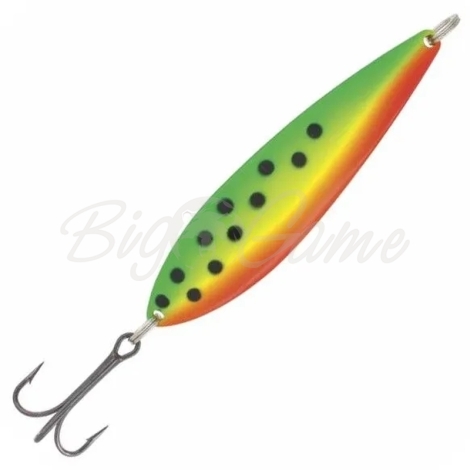 Блесна колеблющаяся KUUSAMO Atlantti 90/25 код цв. BL/GR/Fye/FR-B, UV фото 1