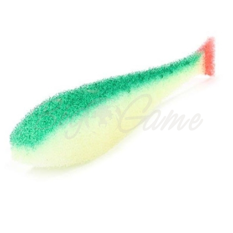 Поролоновая рыбка LEX Classic Fish NO 11 WGB (белое тело / зеленая спина / красный хвост) фото 1