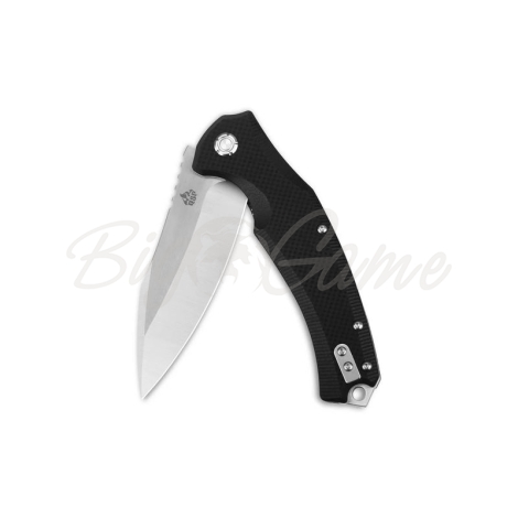 Нож складной полуавтоматический QSP KNIFE Snipe сталь D2 рукоять G-10 черная фото 3