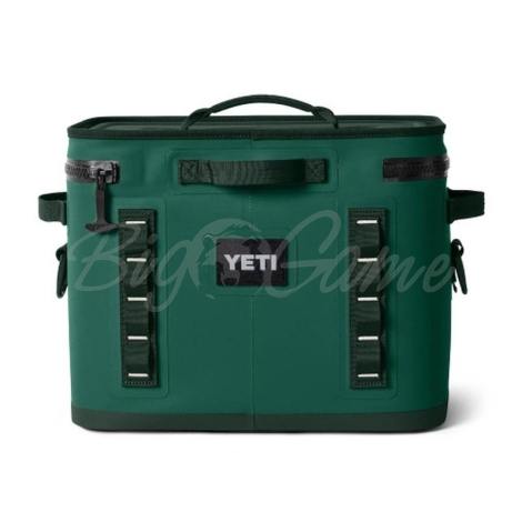 Сумка изотермическая YETI Hopper Flip 18 Soft Cooler цвет Black Forest Green фото 6