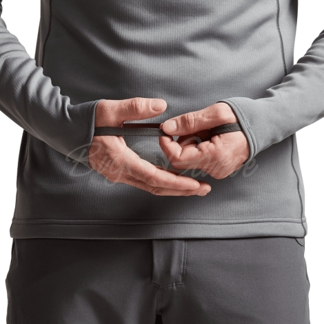 Водолазка SITKA Core Mid Wt Zip-T New цвет Woodsmoke фото 3