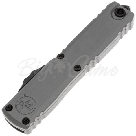 Нож складной автоматический MICROTECH Ultratech S/E ZBP Gen III сталь M390MK рукоять Алюминий 6061-T6 цв. Серый фото 1