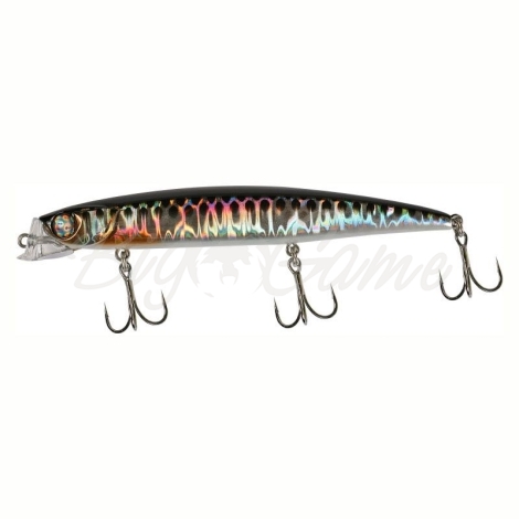 Воблер JACKALL Rada Minnow 114 цв. hl silver & black фото 1