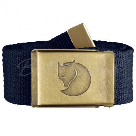 Ремень FJALLRAVEN Canvas Brass Belt 4 cm цвет 555 Dark Navy фото 1