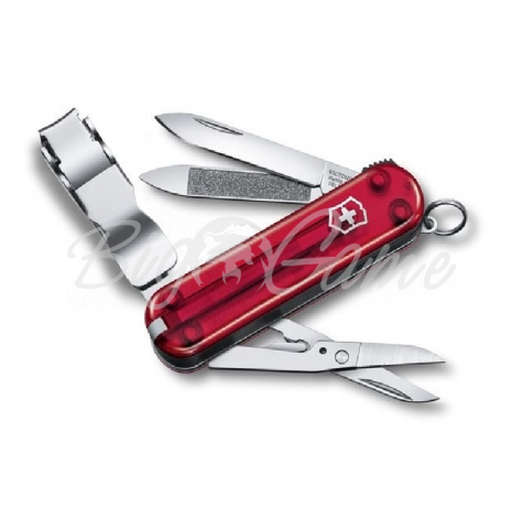 Нож VICTORINOX Nail Clip 580 65мм 8 функций цв. красный полупрозрачный фото 1