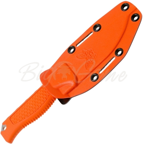 Нож охотничий BENCHMADE Steep Country сталь CPM S30V, рукоять резина Santoprene, цв. оранжевый фото 3