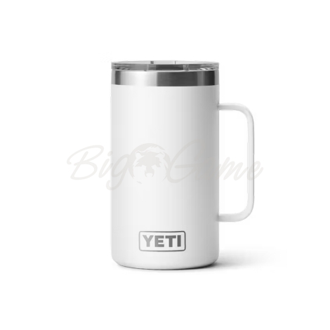 Термокружка YETI Rambler Mug w/Magslider Lid 709 цвет White фото 1