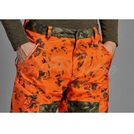 Брюки SEELAND Vantage trousers цвет InVis green / InVis orange blaze фото 6