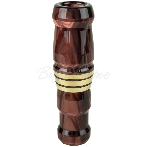 Манок на белолобого гуся D.E.D CUSTOM CALLS Зов вдовы Call of widow Short barrel (делрин) цв. Бордовый перламутр фото 1